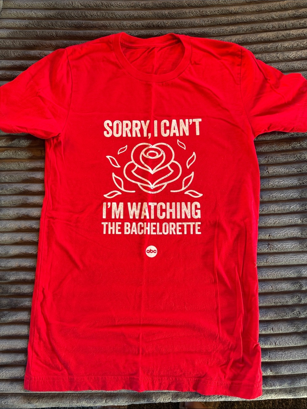 Red 'Sorry, I Can't I'm Watching The Bachelorette' Graphic Tee - Men